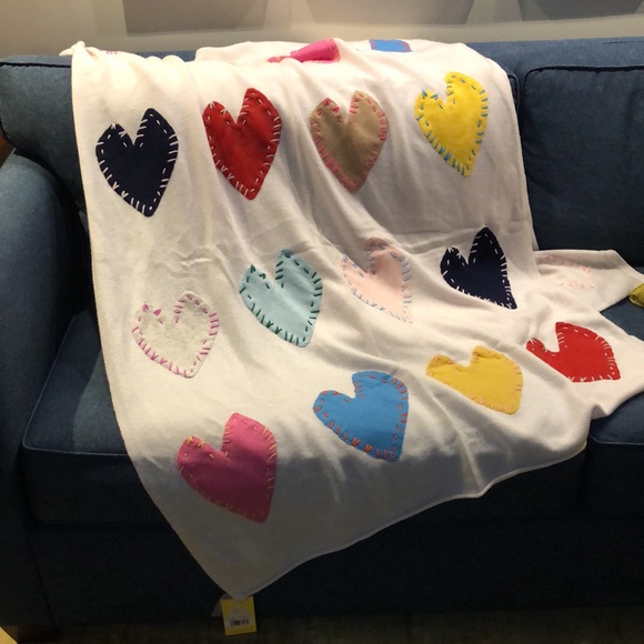 NWT Kerri Rosenthal Zero Waste Patchwork Love Blanket in Pearl - Picture 6 of 12